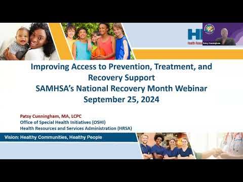 Improving Access to Prevention, Treatment, and Recovery Support artwork